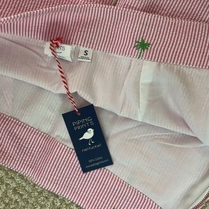 Pink sear sucker skirt! NWT